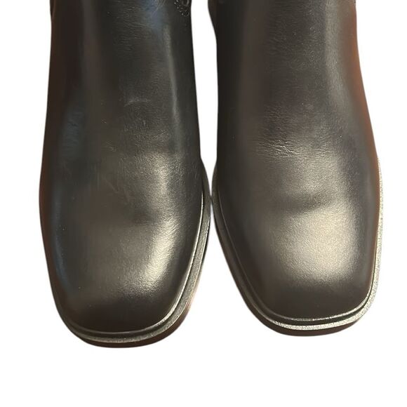 Franco Sarto Black Leather Ankle Boots(Size 7M) - Picture 6 of 9